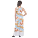 Monarch Butterflies T- Shirt Monarch Butterfly On Yellow Coneflowers T- Shirt Sleeveless Velour Maxi Dress View2