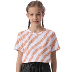 Orange Sparkle Glitter Art Lines T- Shirt Orange Sparkle Glitter Lines Art T- Shirt Kids  Basic Tee by maxcute