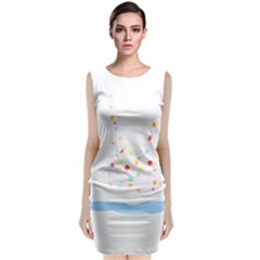 Origami Crane T- Shirt Flying Origami Carne T- Shirt Classic Sleeveless Midi Dress by maxcute