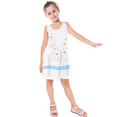 Origami Crane T- Shirt Flying Origami Carne T- Shirt Kids  Sleeveless Dress by maxcute