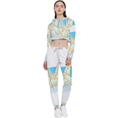 Origami Crane T- Shirt Origami Crane T- Shirt Cropped Zip Up Lounge Set by maxcute