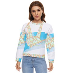 Origami Crane T- Shirt Origami Crane T- Shirt Women s Long Sleeve Raglan Tee