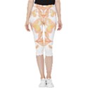 Ornate T- Shirt Butterfly Zentangles T- Shirt Inside Out Lightweight Velour Capri Leggings  View3