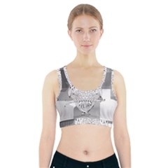 Owl Illustration T- Shirtowl T- Shirt (1) Sports Bra With Pocket by maxcute