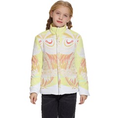 Owl Illustration T- Shirtowl T- Shirt (2) Kids  Puffer Bubble Jacket Coat by maxcute