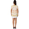 Owl Illustration T- Shirtowl T- Shirt (2) Fitted Knot Split End Bodycon Dress View4