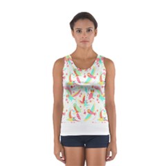 Owl T- Shirt Owl Pattern T- Shirt Sport Tank Top  by maxcute