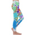 Paint Splatter T- Shirt Abstract Paint Splash T- Shirt Kids  Lightweight Velour Leggings View3