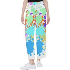 Paint Splatter T- Shirt Abstract Paint Splash T- Shirt Women s Pants  by maxcute