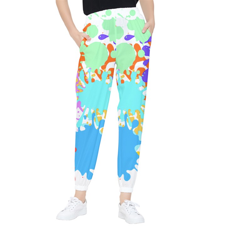 Paint Splatter T- Shirt Abstract Paint Splash T- Shirt Tapered Pants