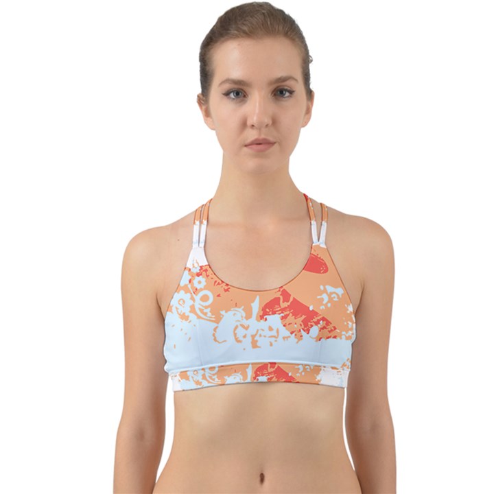 Painting T- Shirt Painting T- Shirt Back Web Sports Bra