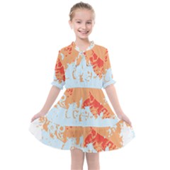 Painting T- Shirt Painting T- Shirt Kids  All Frills Chiffon Dress by maxcute