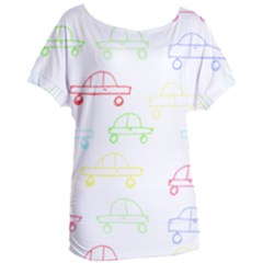 Pattern Design Colored Car Boys Gi T- Shirt Colored Car Pattern Design For Boys And Girls T- Shirt Women s Oversized Tee by maxcute