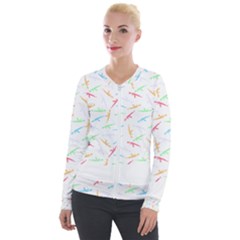 Pattern T- Shirt A K 47 Seamless Pattern T- Shirt Velvet Zip Up Jacket