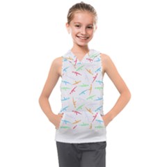 Pattern T- Shirt A K 47 Seamless Pattern T- Shirt Kids  Sleeveless Hoodie by maxcute