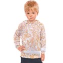 Pattern T- Shirt Abstract Pattern With Brown Waves T- Shirt Kids  Hooded Pullover View1