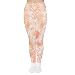 Pattern T- Shirt Autumn Peach Art Nouveau Pattern T- Shirt Tights by maxcute