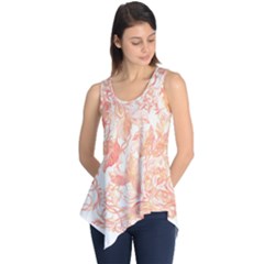 Pattern T- Shirt Autumn Peach Art Nouveau Pattern T- Shirt Sleeveless Tunic by maxcute