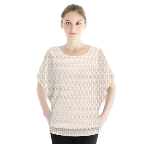 Pattern T- Shirt Circular Ring Patterns T- Shirt Batwing Chiffon Blouse by maxcute