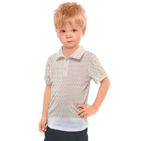 Pattern T- Shirt Circular Ring Patterns T- Shirt Kids  Polo Tee by maxcute