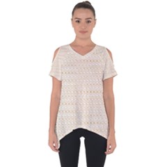 Pattern T- Shirt Circular Ring Patterns T- Shirt Cut Out Side Drop Tee by maxcute