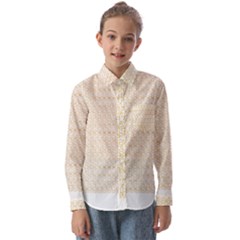 Pattern T- Shirt Circular Ring Patterns T- Shirt Kids  Long Sleeve Shirt by maxcute