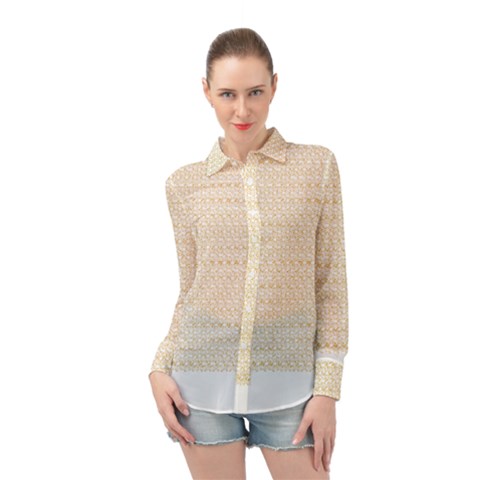 Pattern T- Shirt Circular Ring Patterns T- Shirt Long Sleeve Chiffon Shirt by maxcute