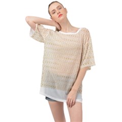 Pattern T- Shirt Circular Ring Patterns T- Shirt Oversized Chiffon Top by maxcute