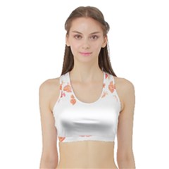 Pattern T- Shirt Cute And Spooky T- Shirt Sports Bra With Border by maxcute