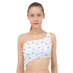 Pattern T- Shirt Círculos Coloridos T- Shirt Spliced Up Bikini Top  by maxcute