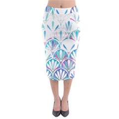 Pattern T- Shirt Glamorous Twenties Art Deco Pastel Pattern T- Shirt Midi Pencil Skirt by maxcute