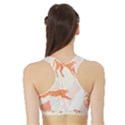 Pattern T- Shirt Hand Drawn Exotic Big Cat Cheetahs, Stretching, Running, Sitting And Walking On Abs Sports Bra with Border View2