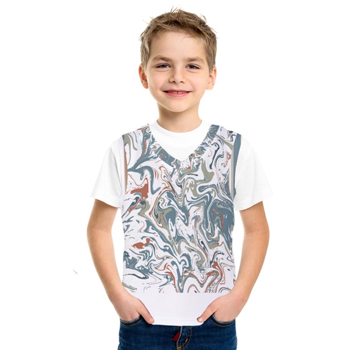 Pattern T- Shirt Magic Pattern Or Colour Waves T- Shirt Kids  Basketball Tank Top