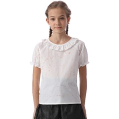 Pattern T- Shirt Religious Vintage Pattern T- Shirt Kids  Frill Chiffon Blouse by maxcute