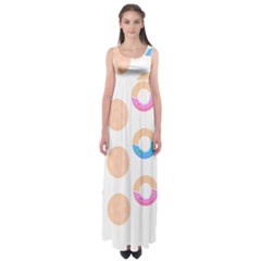 Pattern T- Shirt Seamless Template With Cookies And Donuts T- Shirt Empire Waist Maxi Dress