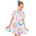 Pattern T- Shirt Seamless Template With Cookies And Donuts T- Shirt Kids  Short Sleeve Shirt Dress View1