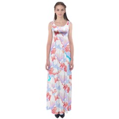 Pattern T- Shirt The Lakes And Peaks T- Shirt Empire Waist Maxi Dress