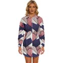 Pattern T- Shirt The Rocks And Peaks T- Shirt Womens Long Sleeve Shirt Dress View1