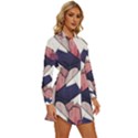 Pattern T- Shirt The Rocks And Peaks T- Shirt Womens Long Sleeve Shirt Dress View3