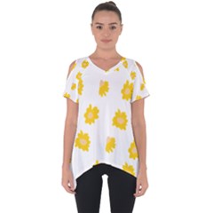 Pattern T- Shirt You Are My Sunshine T- Shirt Cut Out Side Drop Tee by maxcute