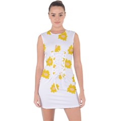 Pattern T- Shirt You Are My Sunshine T- Shirt Lace Up Front Bodycon Dress by maxcute