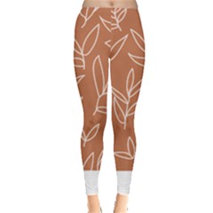 Pattern T- Shirtfloral Leaves Grid Pattern 1 T- Shirt Leggings  by maxcute