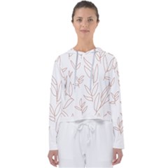 Pattern T- Shirtfloral Leaves Grid Pattern 2 T- Shirt Women s Slouchy Sweat