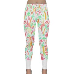 Pattern T- Shirtthe Watercolor Jungle Pattern 1 T- Shirt Lightweight Velour Classic Yoga Leggings by maxcute