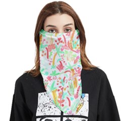 Pattern T- Shirtthe Watercolor Jungle Pattern 1 T- Shirt Face Covering Bandana (triangle) by maxcute