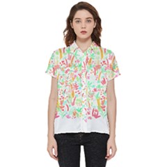 Pattern T- Shirtthe Watercolor Jungle Pattern 1 T- Shirt Short Sleeve Pocket Shirt by maxcute