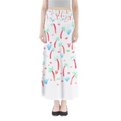 Pattern T- Shirtthe Watercolor Jungle Pattern 2 T- Shirt Full Length Maxi Skirt by maxcute