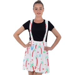 Pattern T- Shirtthe Watercolor Jungle Pattern 2 T- Shirt Velvet Suspender Skater Skirt by maxcute