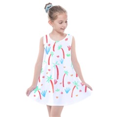 Pattern T- Shirtthe Watercolor Jungle Pattern 2 T- Shirt Kids  Summer Dress by maxcute