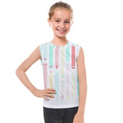 Pencils T- Shirt Pencil Case T- Shirt Kids  Mesh Tank Top by maxcute